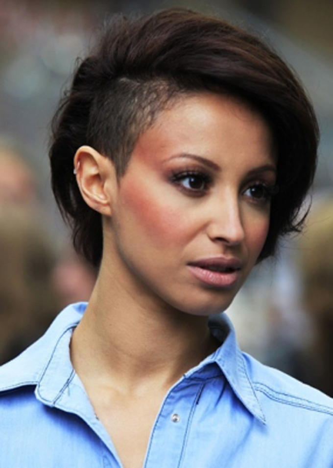 Edgy Shaved Hairstyles for Women..