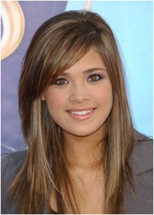 Hairstyles Long Straight Hair Round Face
