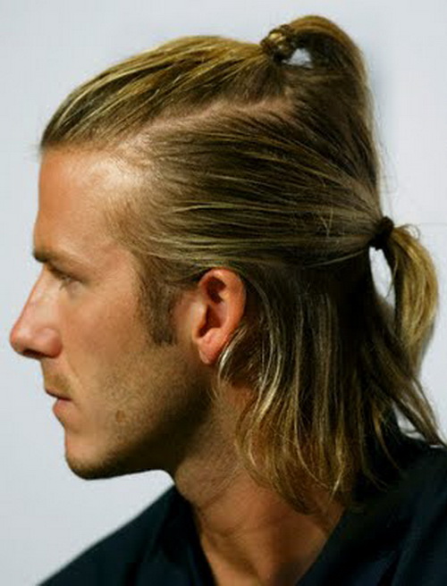Men Long Hairstyles with Ponytail