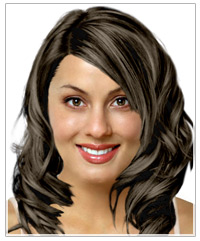 Oval face shape long hairstyle