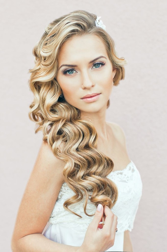 curly wedding hairstyles..