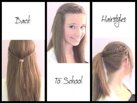 Back To School - 3 Cute & Simple Hairstyles!