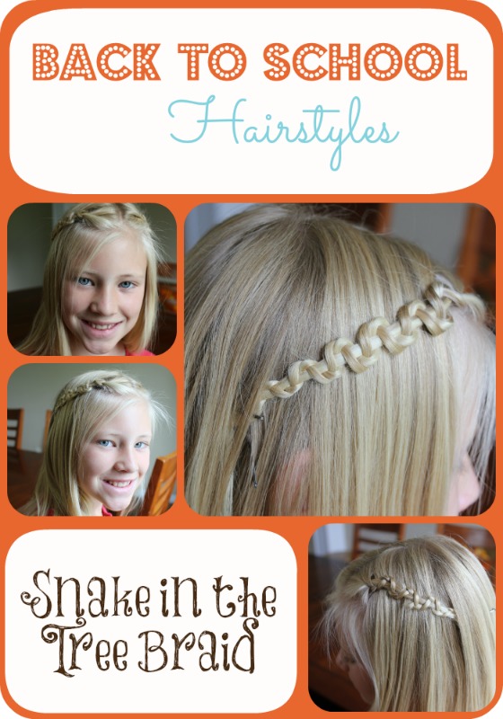 Back to School Hairstyles – Snake in the Tree Braid