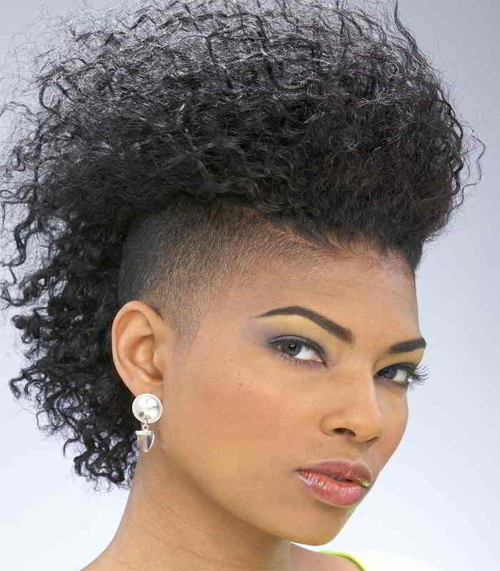 Braided Mohawk hairstyles for black girls