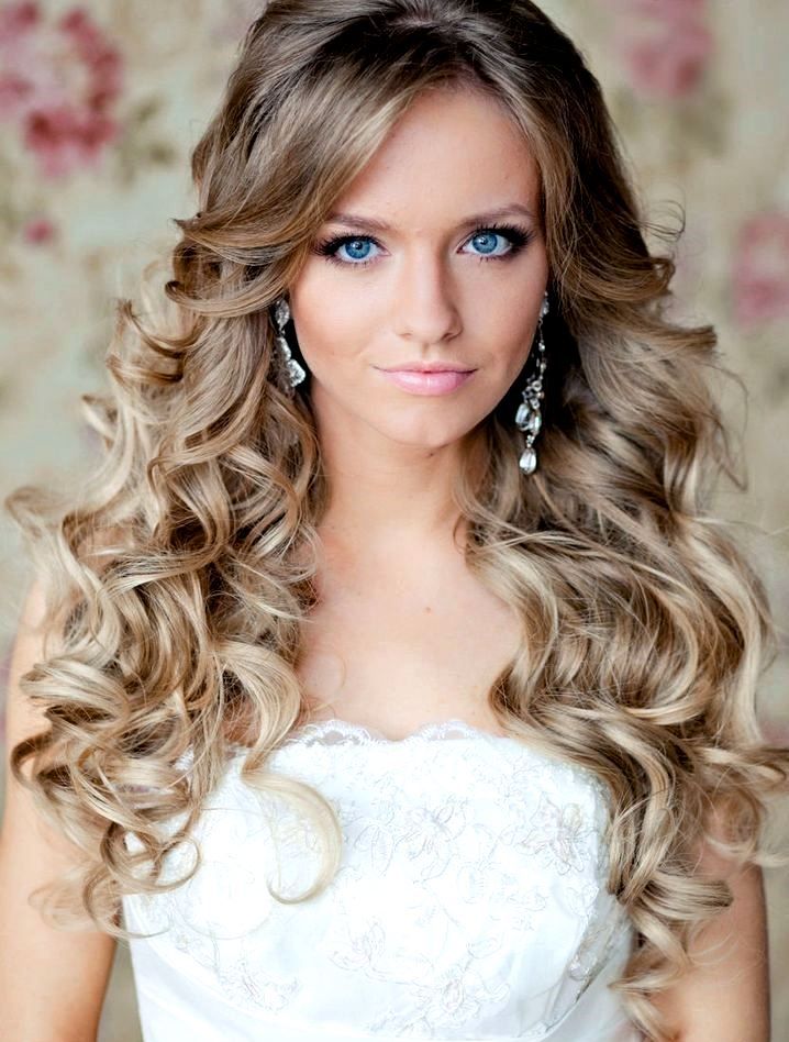 Bridal Long Down Hairstyle