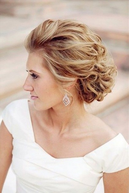 Classic Twisted Wedding Updo Hairstyle