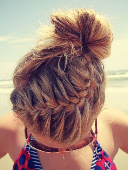 French braid updo Hairstyle for 2015