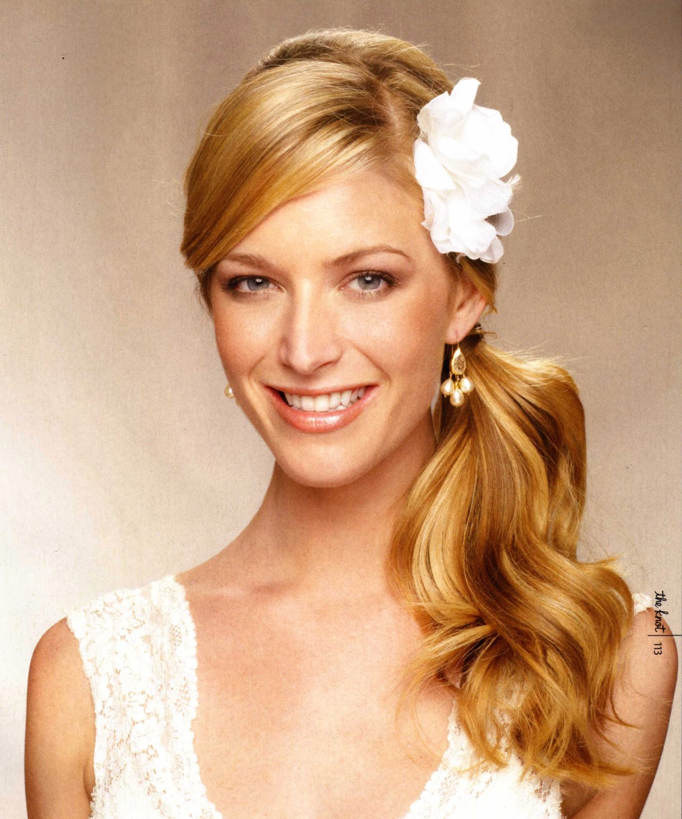 Hairstyles For Weddings Bridesmaid With Flower