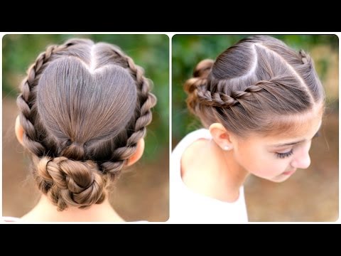 Rope Twisted Heart  Cute Girls Hairstyles