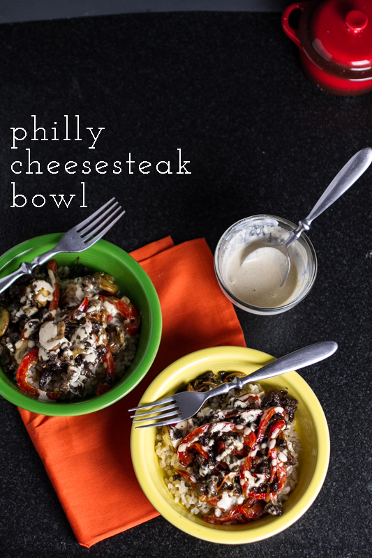 3 Philly Cheesesteak Bowl