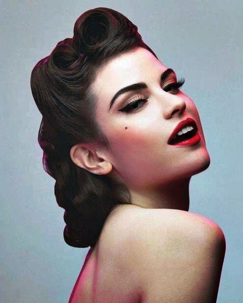 50s hairstyles long