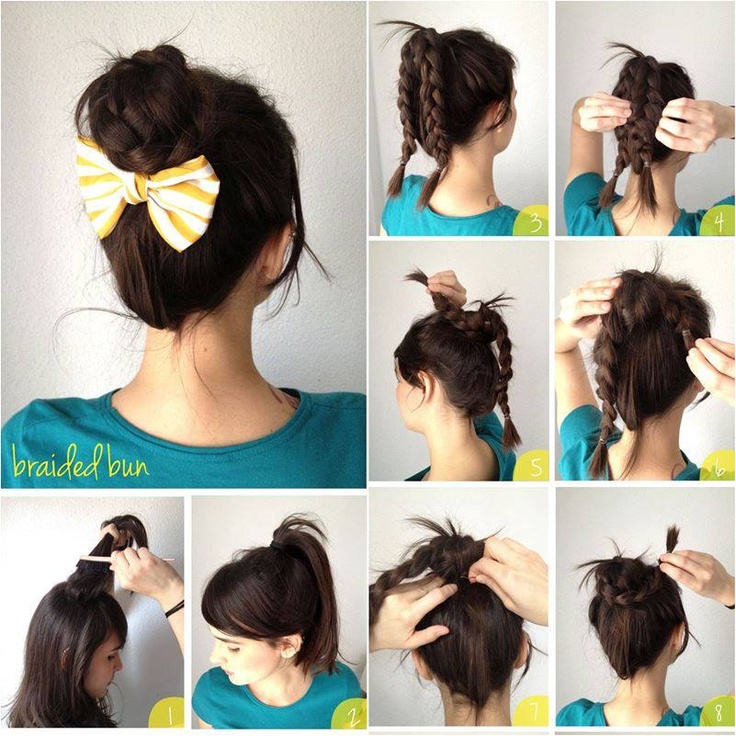 A simple hairstyle
