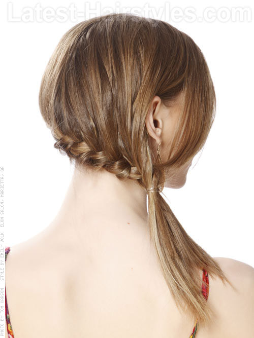 Braided Beauty Simple Style Back View