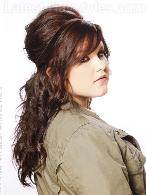 Modern Bouffant Full Wavy Party Hairstyle