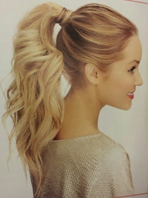 Pretty High Ponytail Hairstyle