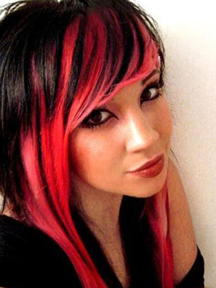 Red and Black Hairstyles