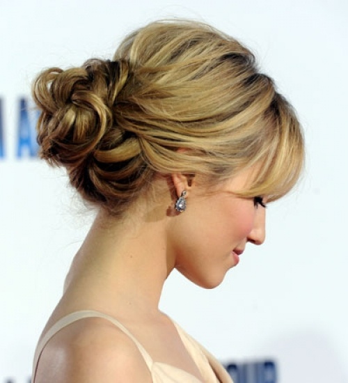 curly bun updo hairstyles for wedding