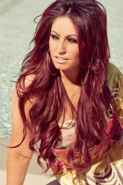 long layered red hairstyles for women