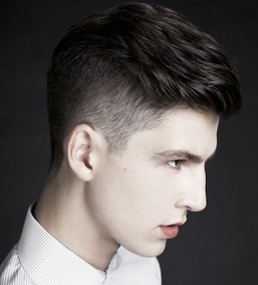undercut hairstyle for his curly
