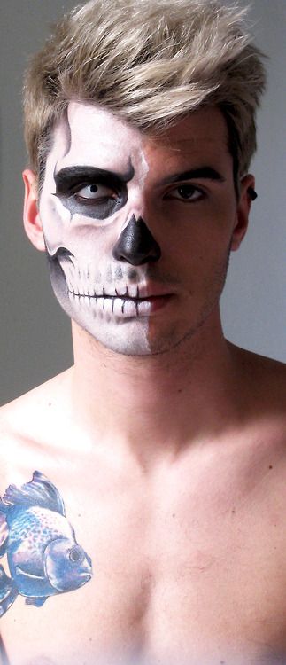 Day of the Dead makeup for men