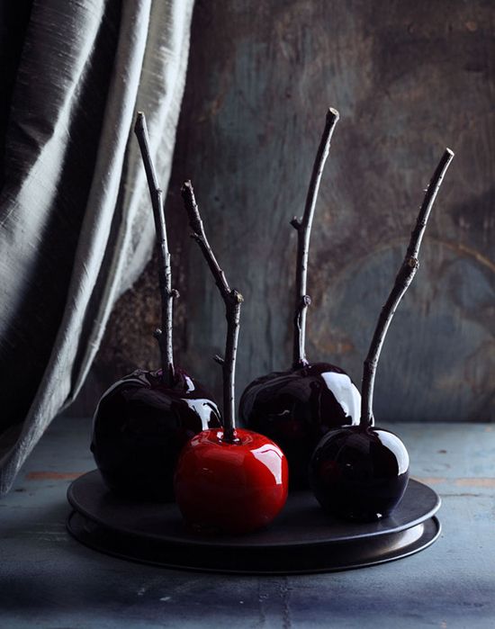 Red and Black Candy Apples