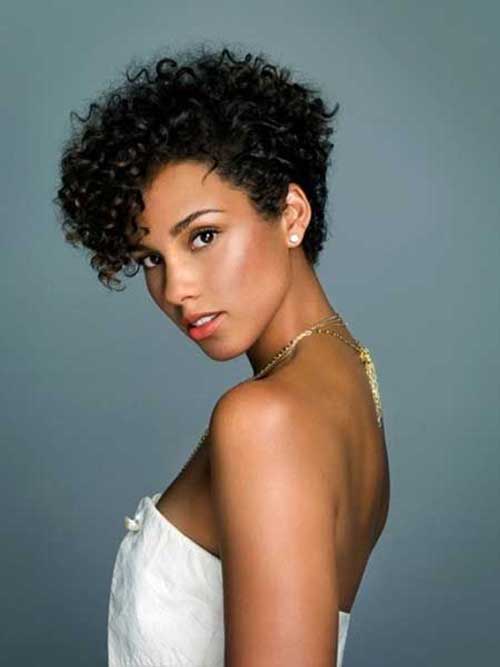 Short Curly Pixie Hairstyle