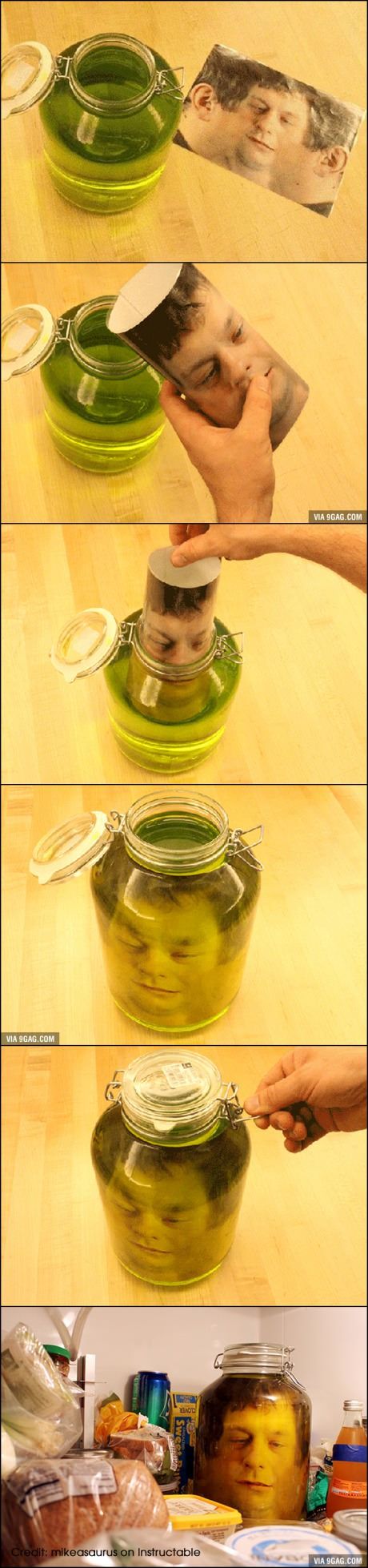 head in a jar prank