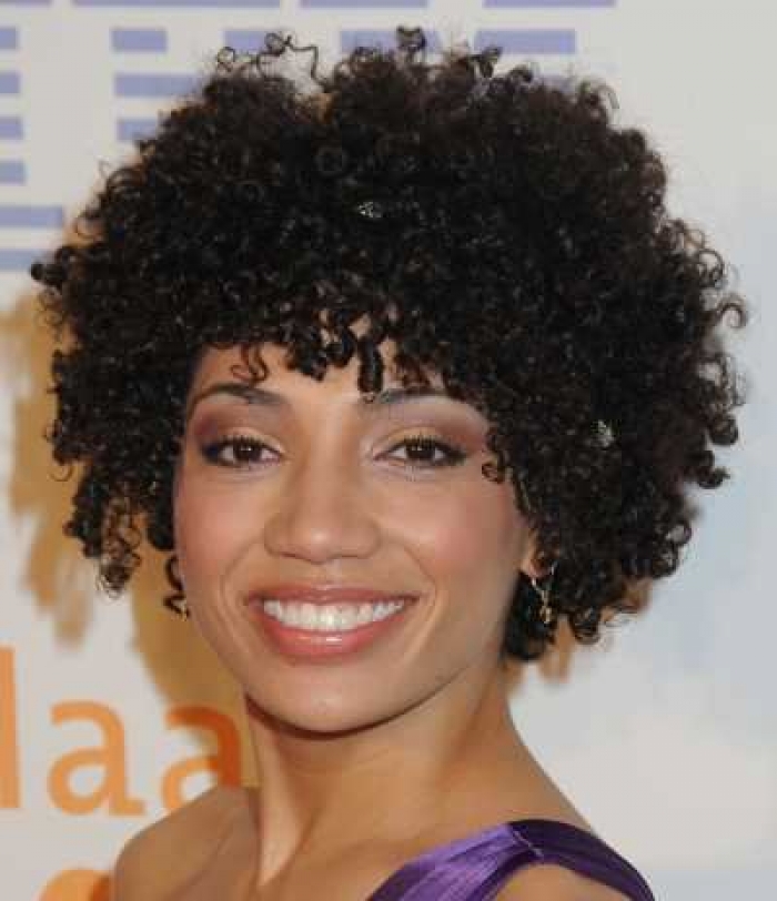 short natural curly hairstyles..