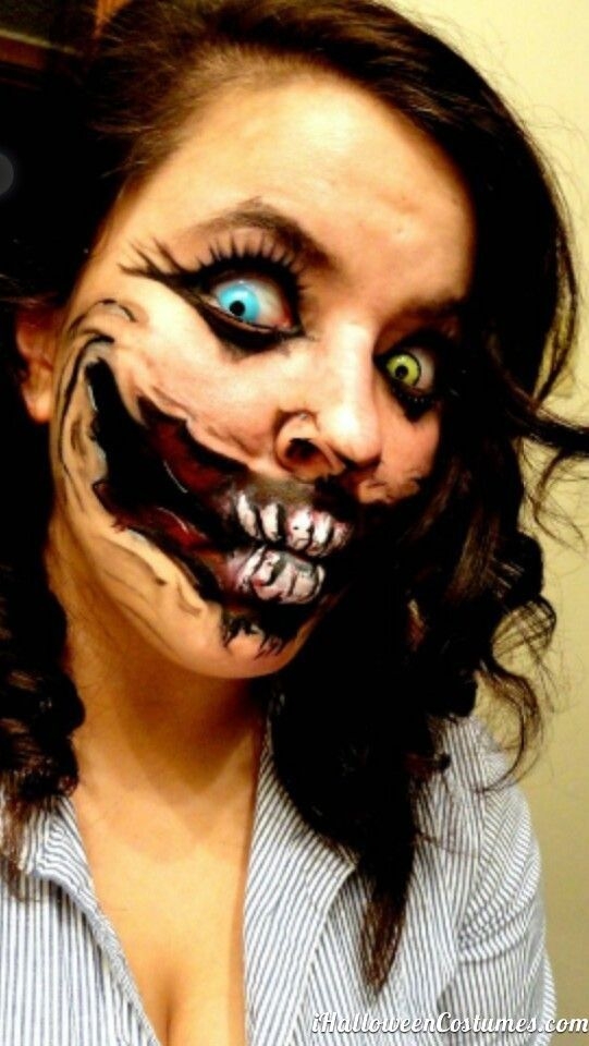 scary makeup for Halloween