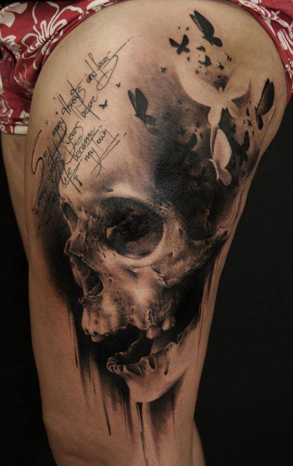 100-Skull-thigh-tattoo