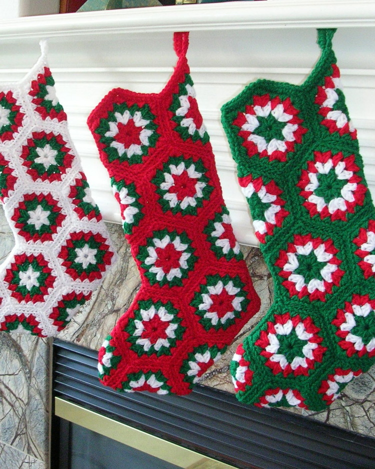 Crochet Christmas Stocking Custom Decorating Ideas