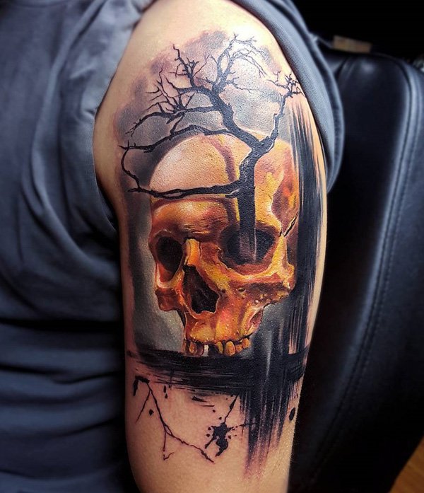 95-Skull-and-tree-tattoo