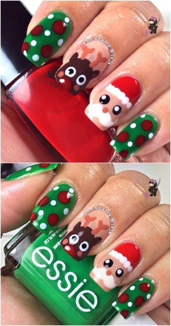 Fantastic DIY Christmas Nail Art Designs