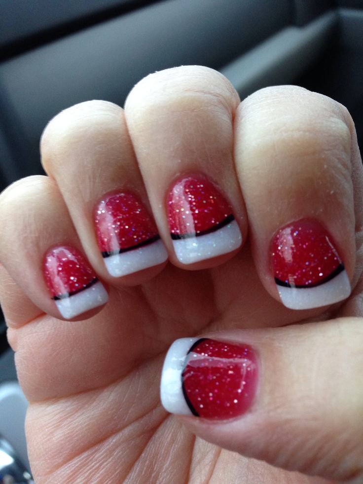 Red cute Christmas Nails