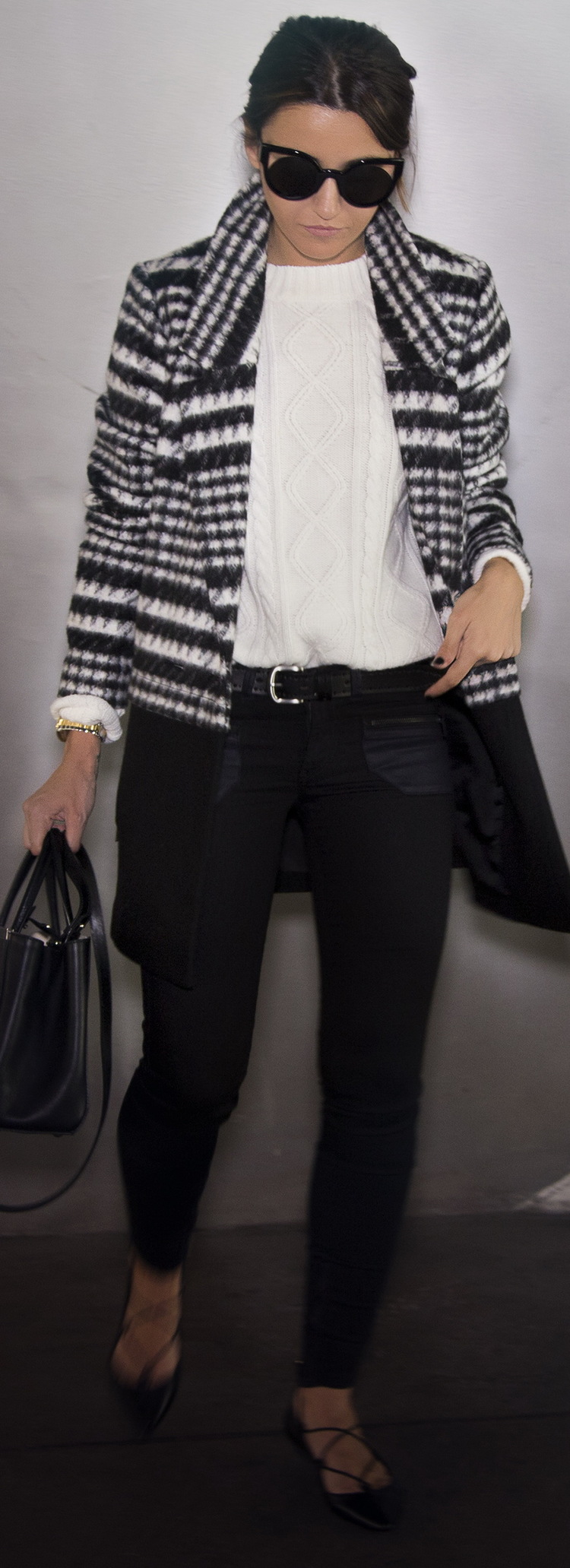 Black + White Outfit by Lovely Pepa