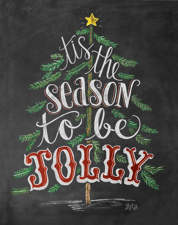 Tis the Season To Be Jolly Print Christmas