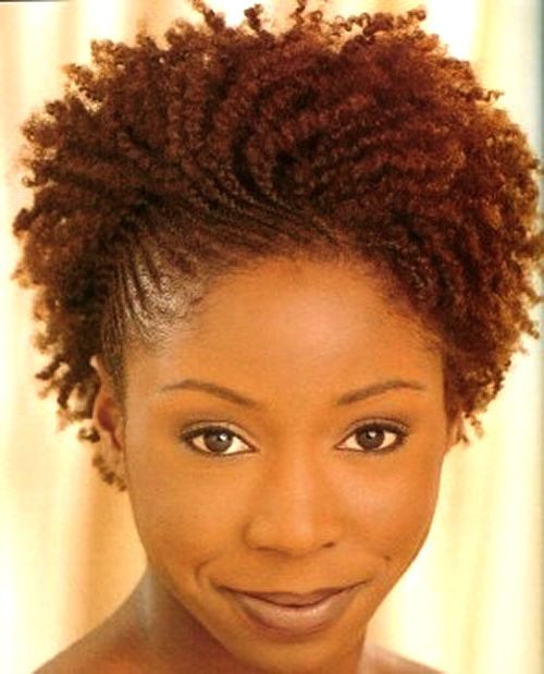 black natural hairstyles with color