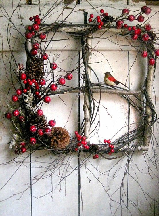 windowpane wreaths
