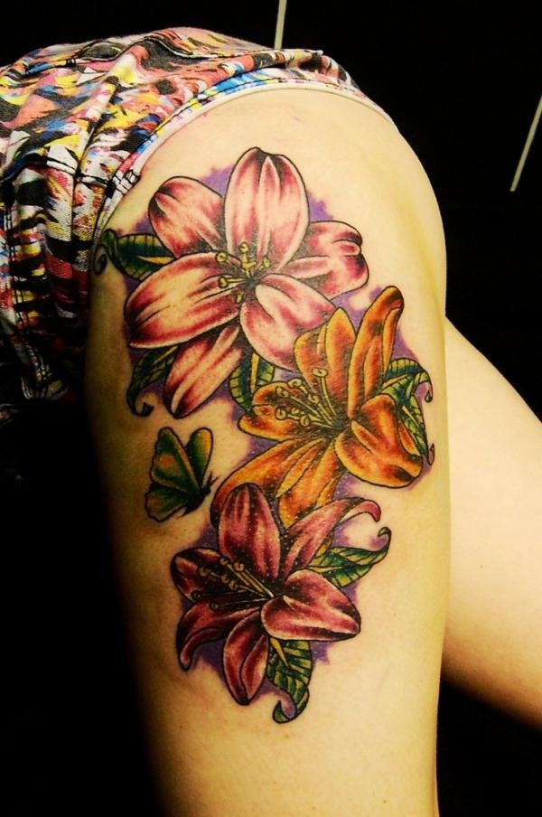 Lily Flower Tattoo Design Ideas - The Xerxes