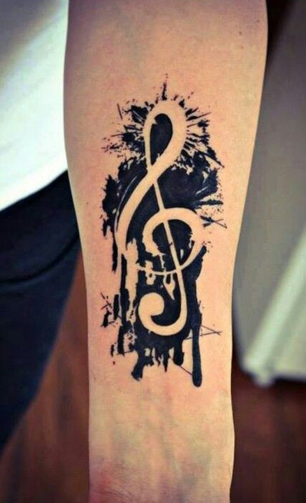 Beautiful Music Note Tattoos