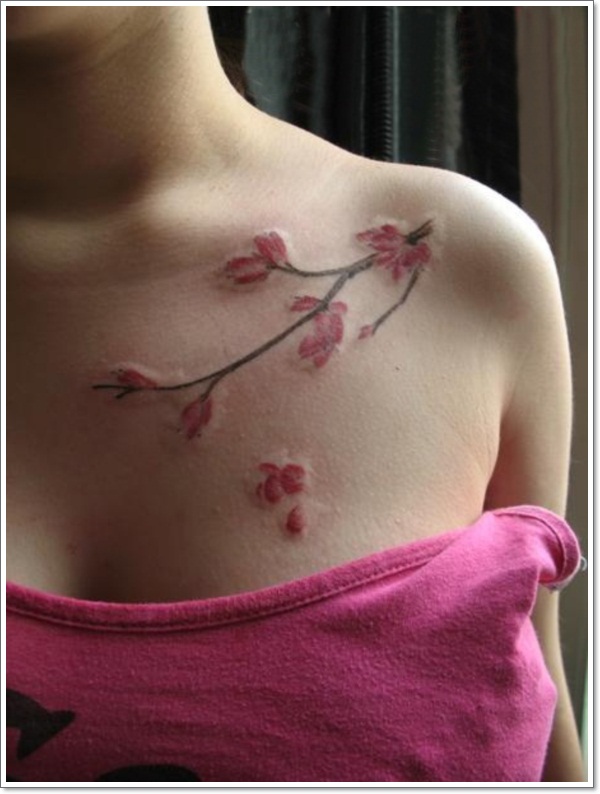 Cherry Tattoo On Shoulder