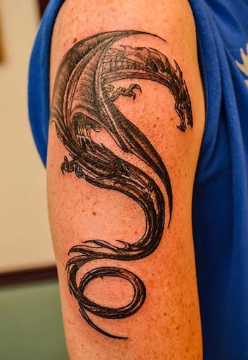 Dragon Tattoos designs on forearm