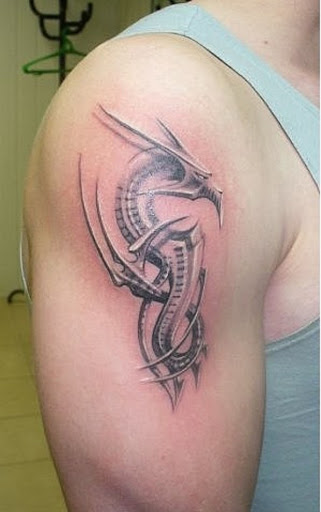 Dragon Tattoos on bicep