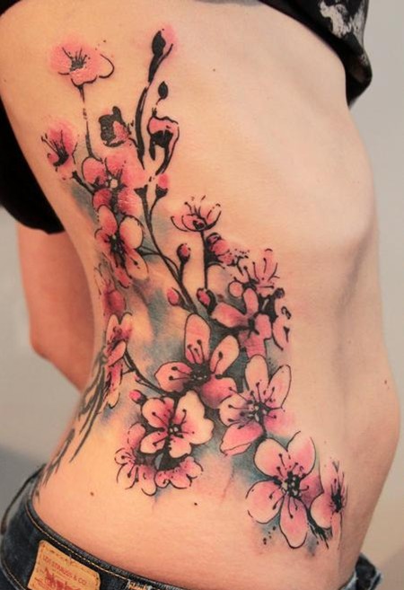 Girls Cherry Tattoos Designs