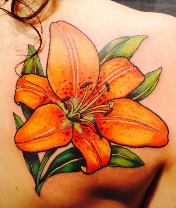 Realistic-tige-lily-on-back