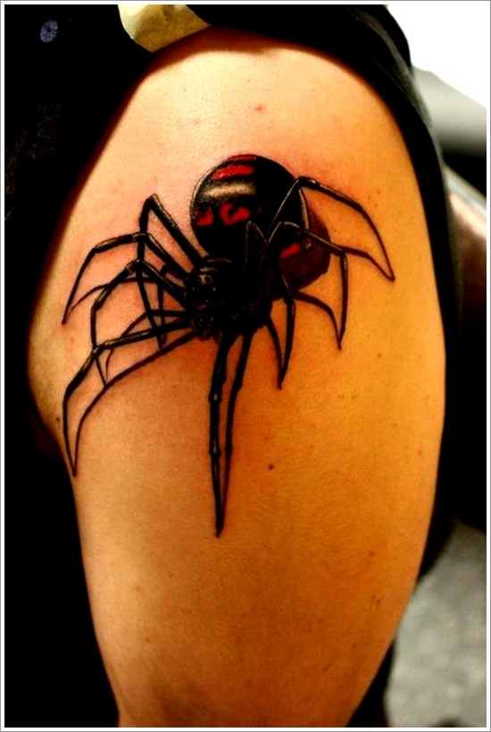 Terrific Traditional Spider Tattoos