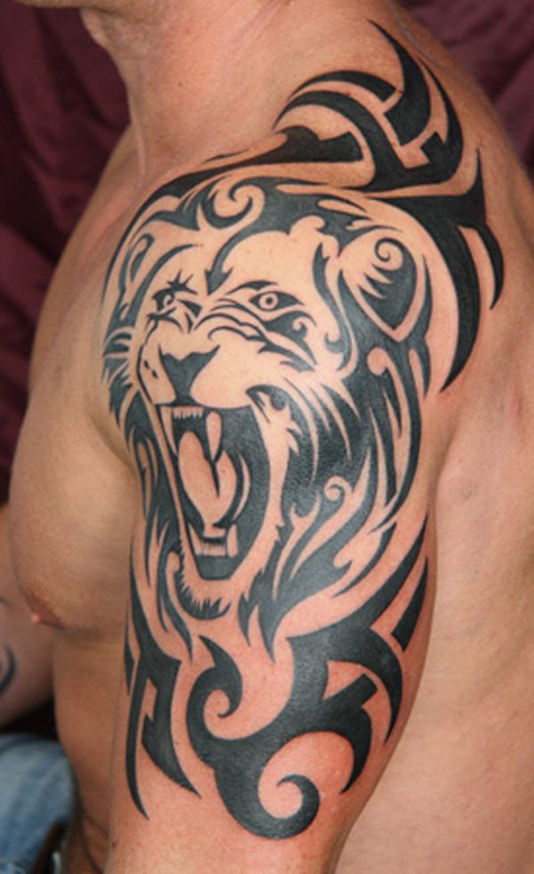 Tribal-Lion-Tattoo (1)