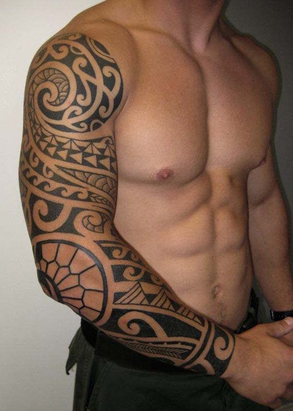 Tribal-sleeve-tattoo-for-men