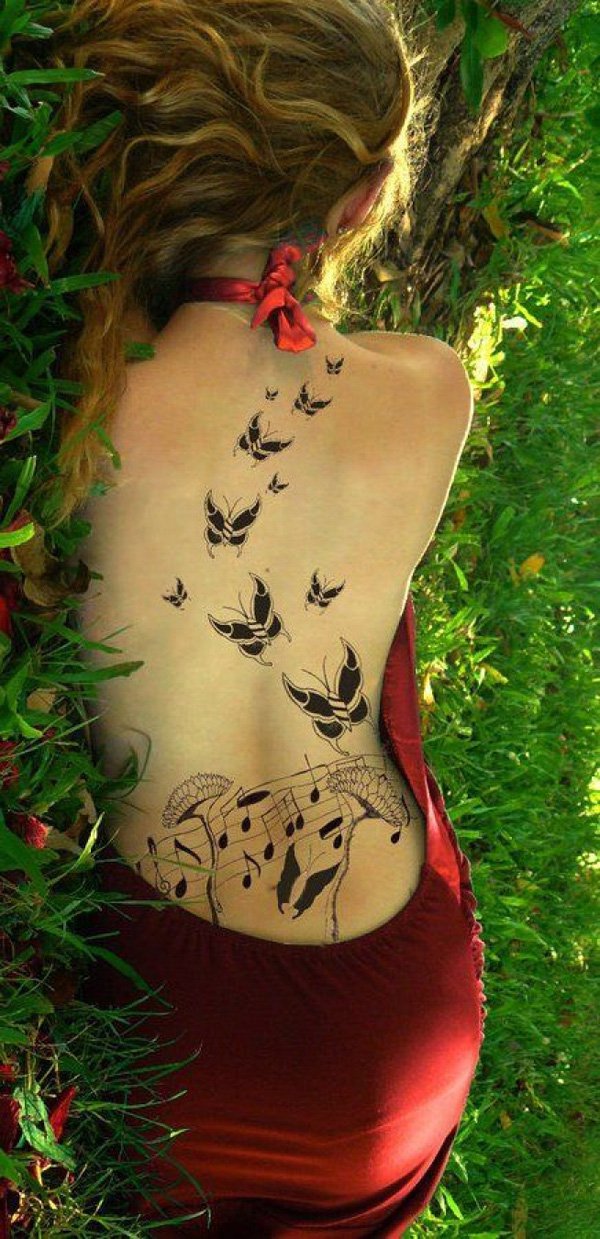 butterflies-music-tattoo