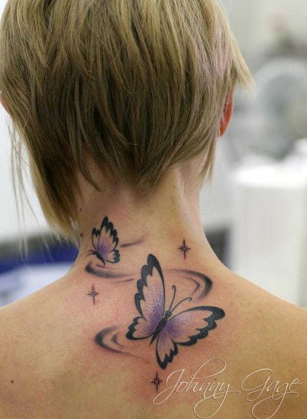 butterflies-on-neck-tattoo